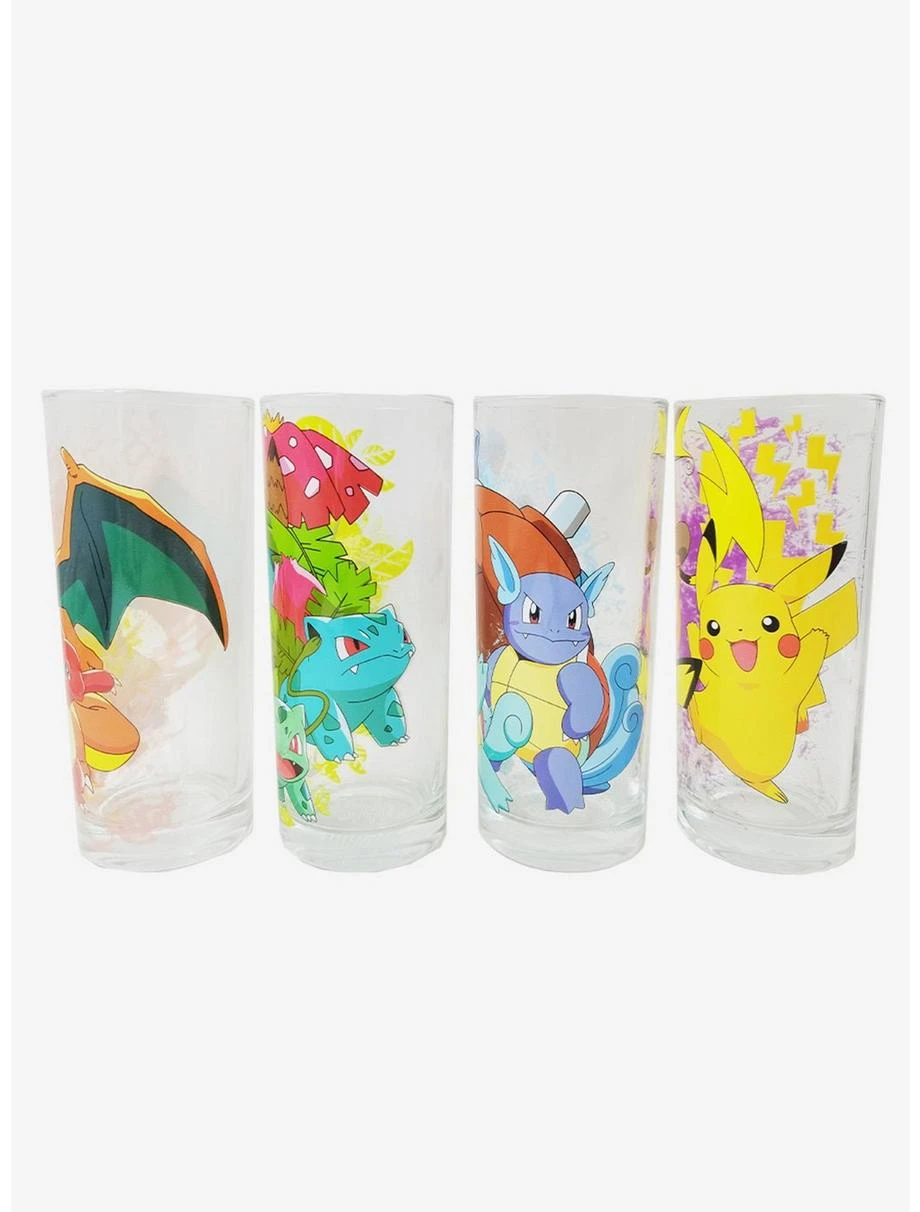 Boxlunch Pokémon Starter Pokémon Glass Set 2 Boxlunch Pokémon Starter Pokémon Glass Set - Image 2
