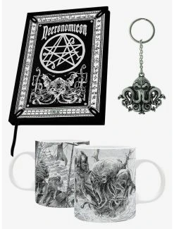 Boxlunch H.P. Lovecraft Cthulhu Journal Keychain And Mug 3-Piece Set