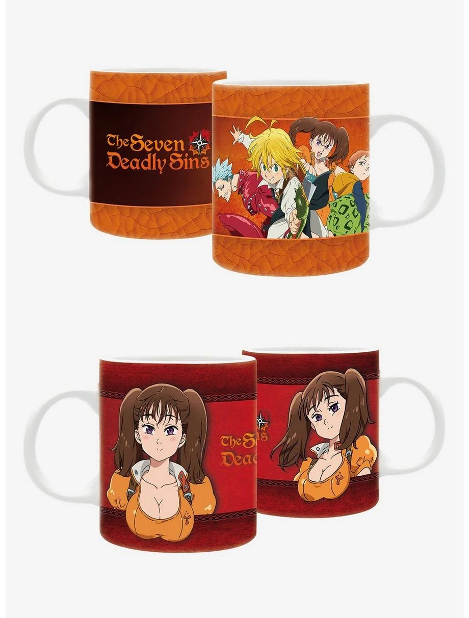 Boxlunch Seven Deadly Sins 11 Oz Mug 2 Pack 1 Boxlunch Seven Deadly Sins 11 Oz Mug 2 Pack