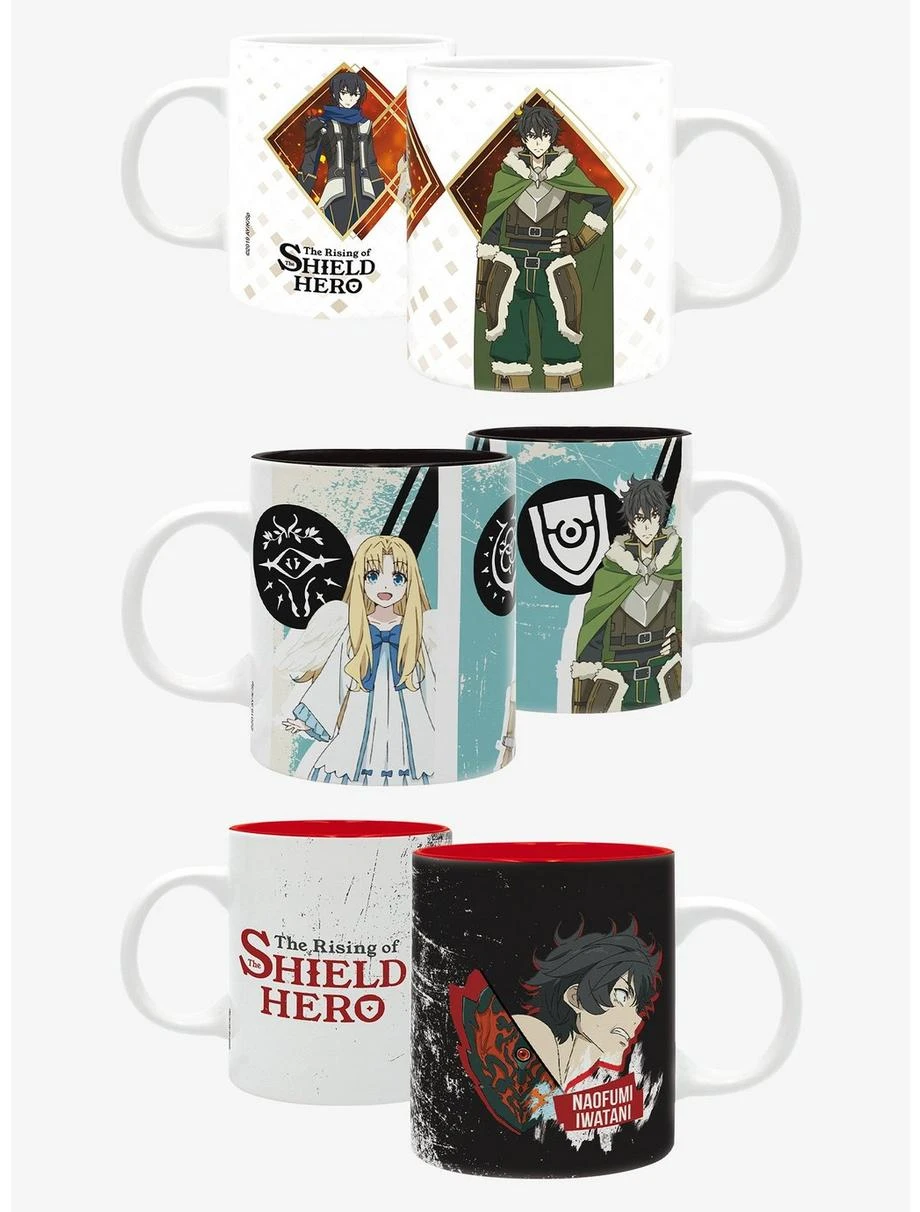 Boxlunch The Rising Of The Shield Hero 3 Pc Mug Set 1 Boxlunch The Rising Of The Shield Hero 3 Pc Mug Set