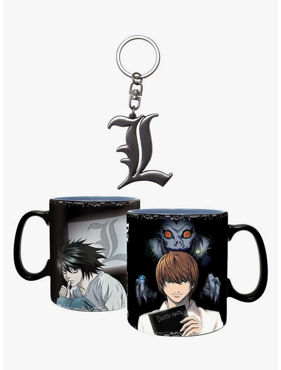 Boxlunch Death Note Heat Change Mug And Keychain Bundle 1 Boxlunch Death Note Heat Change Mug And Keychain Bundle
