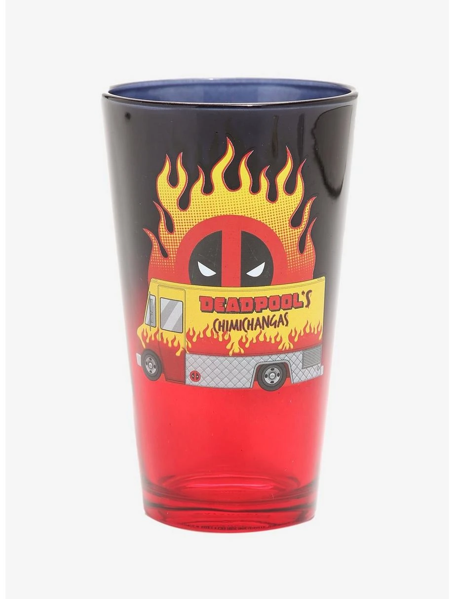 Boxlunch Marvel Deadpool Chimichanga Food Truck Pint Glass - Image 2