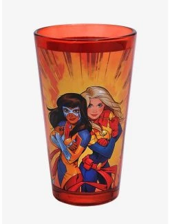 Boxlunch Marvel Ms. Marvel The Marvels Pint Glass