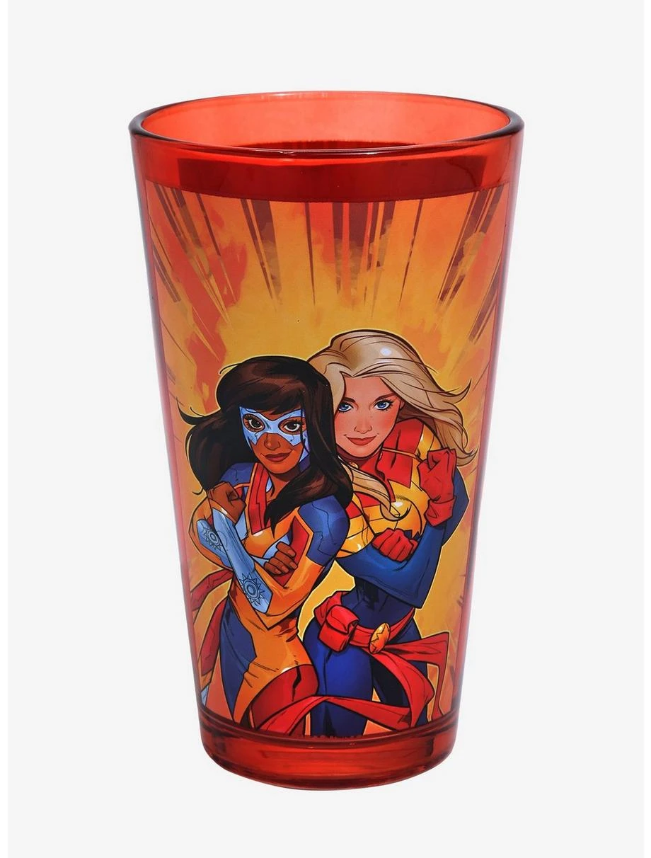 Boxlunch Marvel Ms. Marvel The Marvels Pint Glass 1 Boxlunch Marvel Ms. Marvel The Marvels Pint Glass