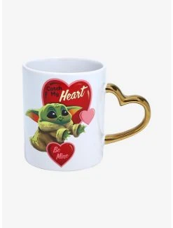 Alternative view of Boxlunch Star Wars The Mandalorian The Child Heart Handle Mug