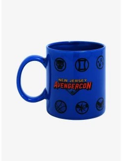 Marvel Ms. Marvel New Jersey Avengercon Logo & Avenger Icons Mug - BoxLunch Exclusive
