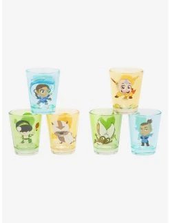 Avatar: The Last Airbender Chibi Character Mini Glass Set - BoxLunch Exclusive