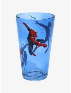 Marvel Spider-Man Swinging Spider-Man Pint Glass - BoxLunch Exclusive