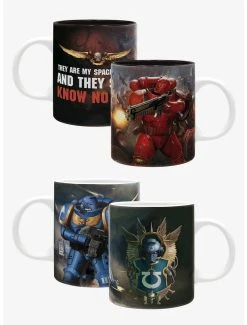 Boxlunch Warhammer 40,000 Ultramarines & Blood Angels Mug Twin Pack