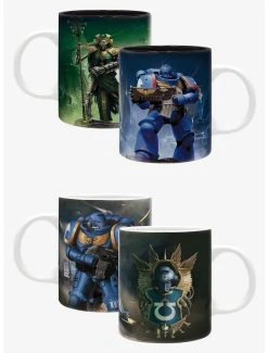 Boxlunch Warhammer 40,000 Indomitus & Ultramarines Mug Twin Pack
