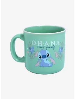 Boxlunch Disney Lilo & Stitch Chibi Ohana Means Family Camper Mug
