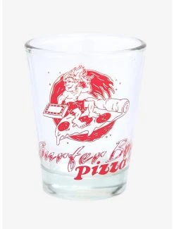 Boxlunch Stranger Things Surfer Boy Pizza Logo Mini Glass