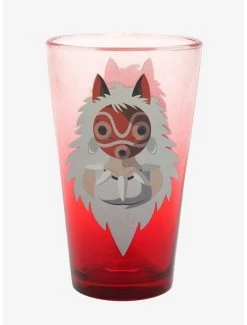 Studio Ghibli Princess Mononoke San Portrait Ombre Pint Glass - BoxLunch Exclusive