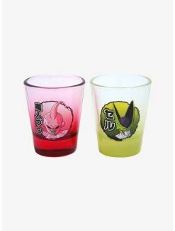 Boxlunch Dragon Ball Z Villain Portraits Mini Glass Set 5 Boxlunch Dragon Ball Z Villain Portraits Mini Glass Set -Boxlunch Store 17401336 av1