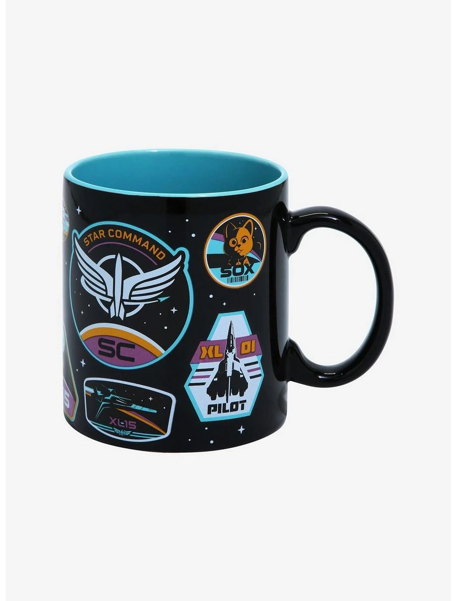 Boxlunch Disney Pixar Lightyear Star Command Badges Mug 2 Boxlunch Disney Pixar Lightyear Star Command Badges Mug - Image 2