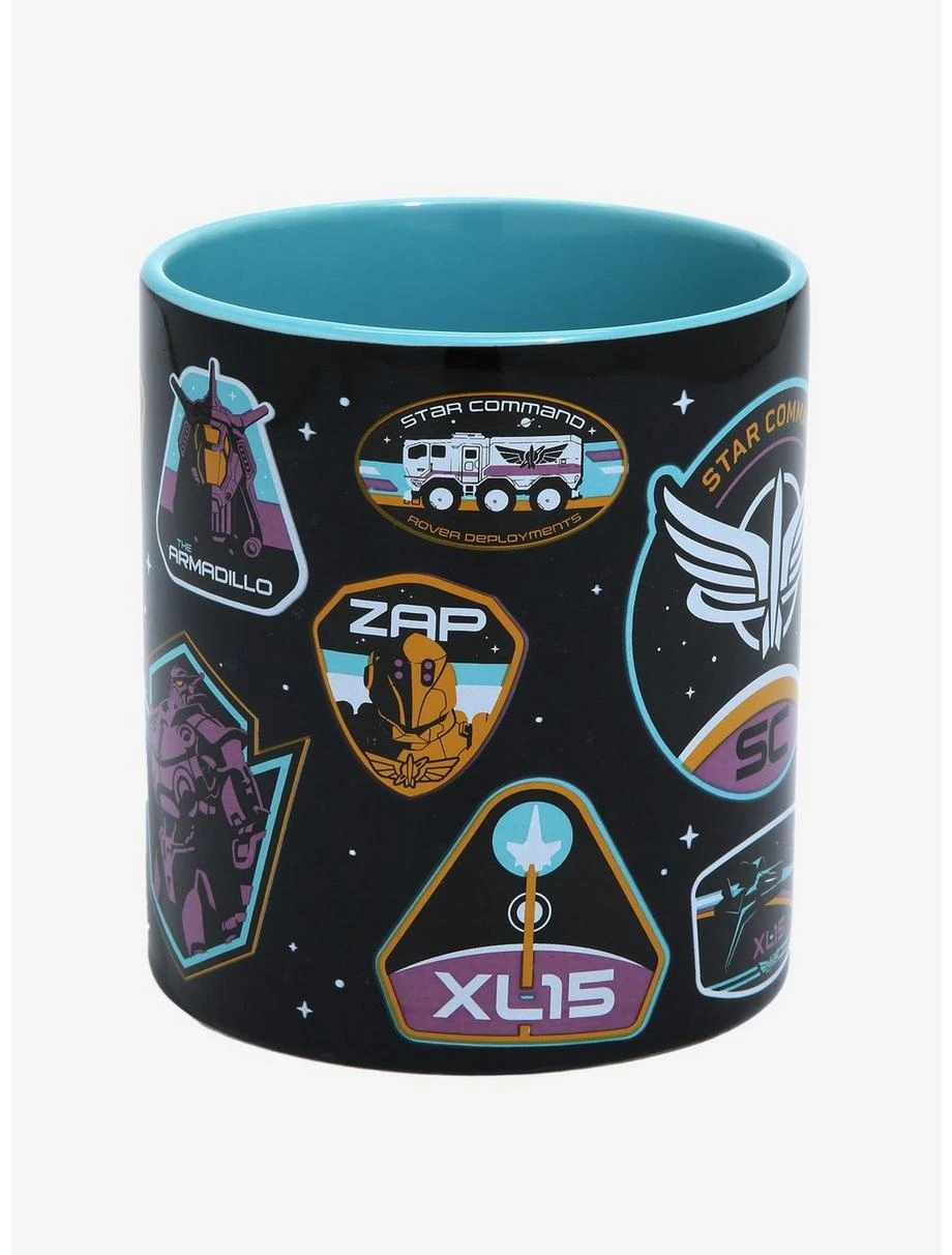Boxlunch Disney Pixar Lightyear Star Command Badges Mug 3 Boxlunch Disney Pixar Lightyear Star Command Badges Mug - Image 3
