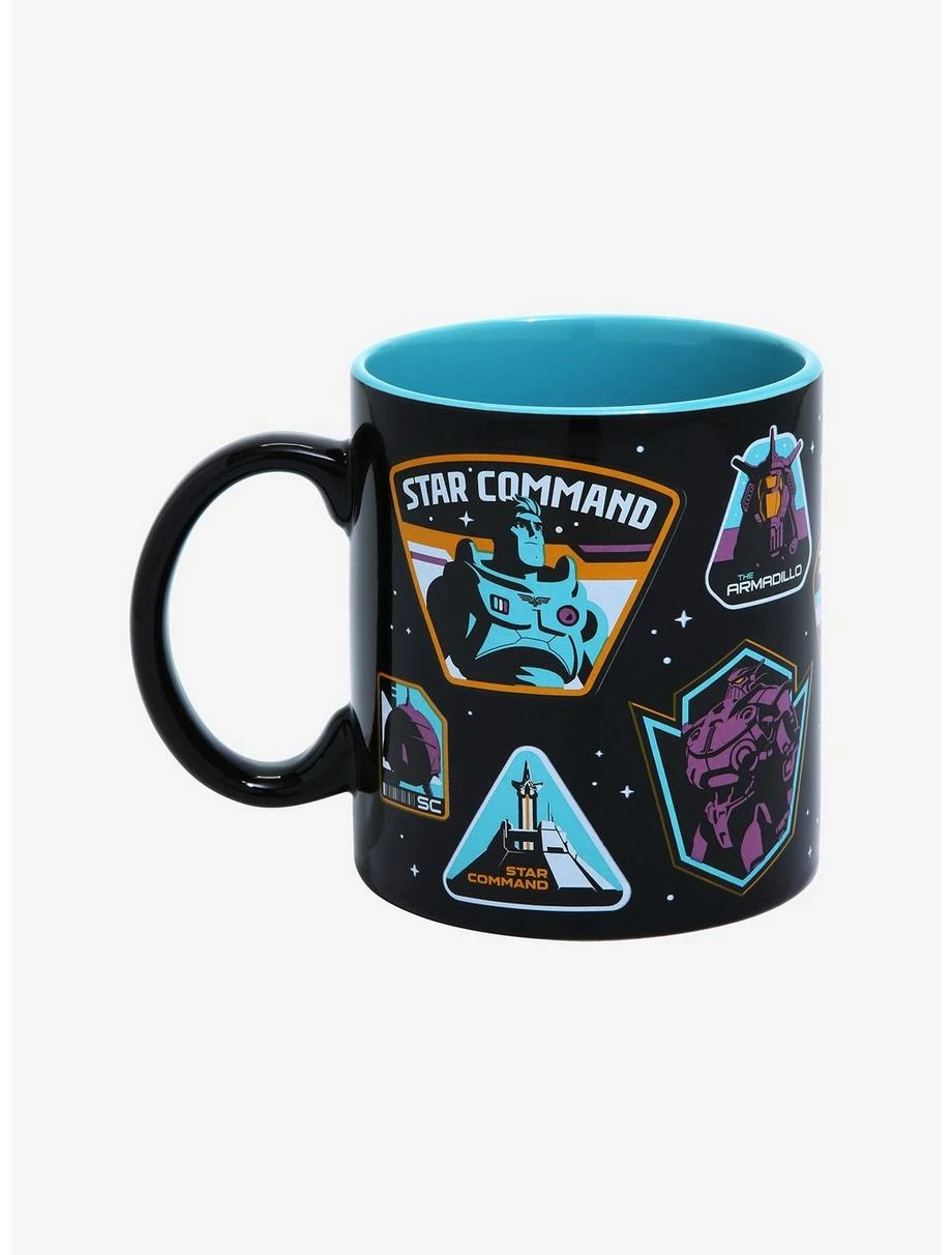 Boxlunch Disney Pixar Lightyear Star Command Badges Mug 1 Boxlunch Disney Pixar Lightyear Star Command Badges Mug