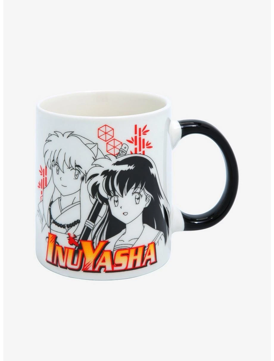 Boxlunch InuYasha Kagome & InuYasha Outline Portrait Mug 1 Boxlunch InuYasha Kagome & InuYasha Outline Portrait Mug