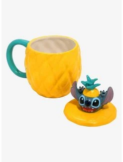 Boxlunch Disney Lilo & Stitch Pineapple Mug With Lid 7 Boxlunch Disney Lilo & Stitch Pineapple Mug With Lid -Boxlunch Store 17670127 av3