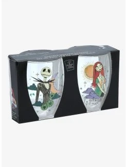 Boxlunch Disney The Nightmare Before Christmas Jack Skellington & Sally Celestial Wine Glass Set 3 Boxlunch Disney The Nightmare Before Christmas Jack Skellington & Sally Celestial Wine Glass Set -Boxlunch Store 17863490 av1