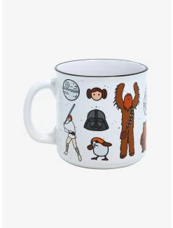 Boxlunch Star Wars Minimalist Portraits Allover Print Camper Mug