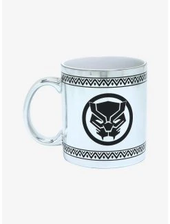 Boxlunch Marvel Black Panther Logo Electroplated Mug