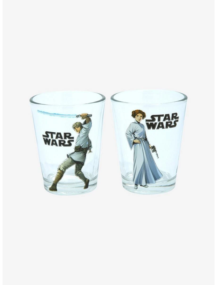 Boxlunch Star Wars Classic Characters Mini Glass Set 2 Boxlunch Star Wars Classic Characters Mini Glass Set - Image 2