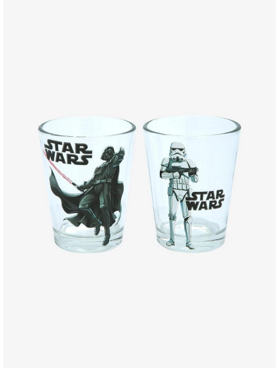Boxlunch Star Wars Classic Characters Mini Glass Set 3 Boxlunch Star Wars Classic Characters Mini Glass Set - Image 3