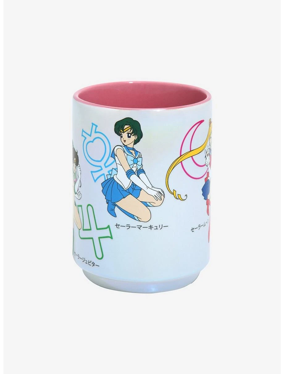Boxlunch Sailor Moon Character Portraits Iridescent Teacup 3 Boxlunch Sailor Moon Character Portraits Iridescent Teacup - Image 3