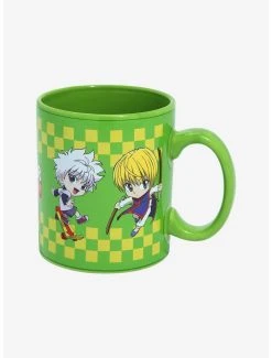 Alternative view of Boxlunch Hunter X Hunter Chibi Characters Checkered Stripe Mug