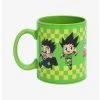 Boxlunch Hunter X Hunter Chibi Characters Checkered Stripe Mug