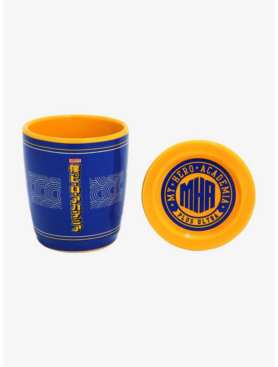Boxlunch My Hero Academia Deku & Bakugo Mug With Coaster Lid 3 Boxlunch My Hero Academia Deku & Bakugo Mug With Coaster Lid - Image 3