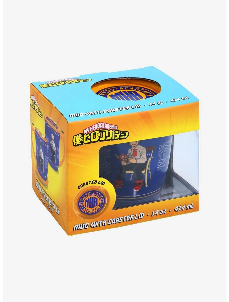 Boxlunch My Hero Academia Deku & Bakugo Mug With Coaster Lid 4 Boxlunch My Hero Academia Deku & Bakugo Mug With Coaster Lid - Image 4