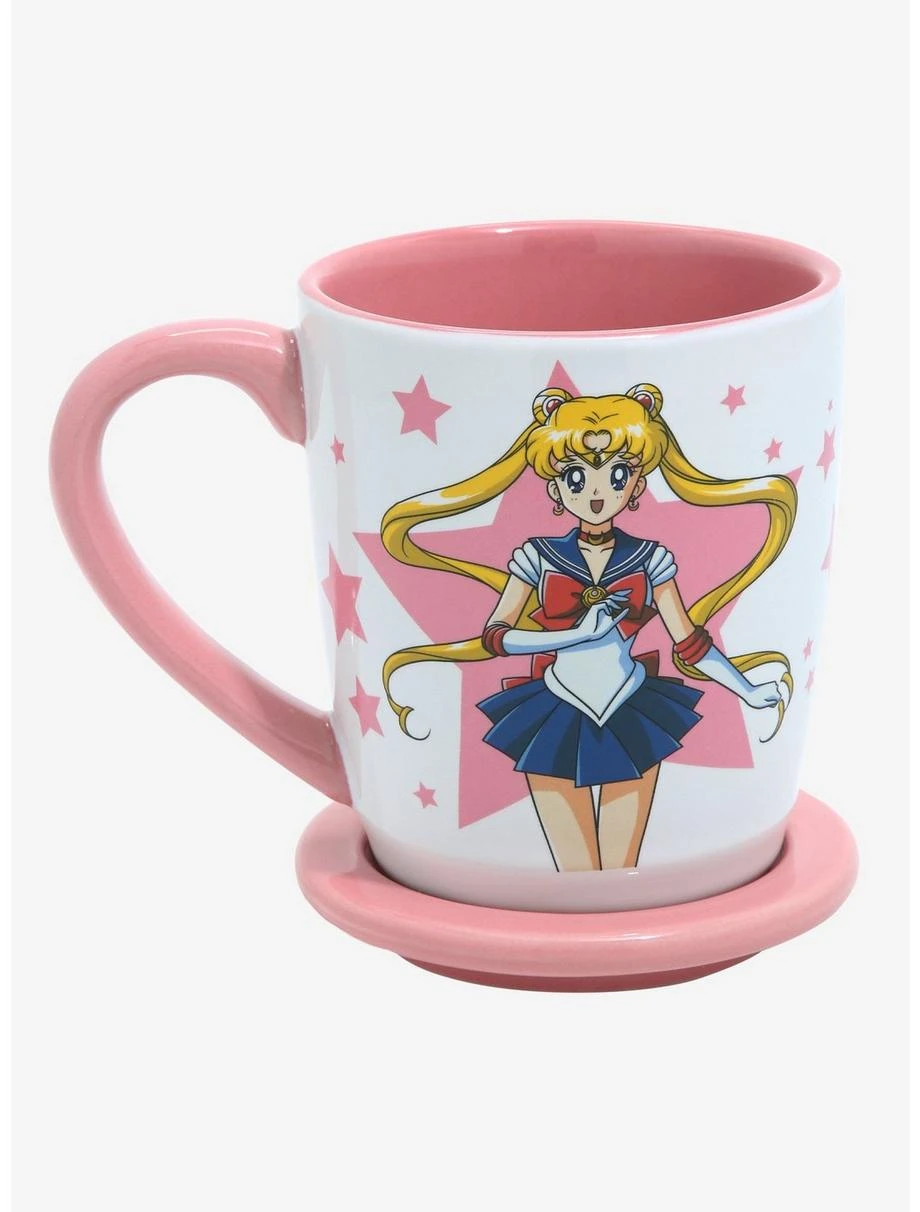 Boxlunch Pretty Guardian Sailor Moon Star Portrait Mug & Coaster 1 Boxlunch Pretty Guardian Sailor Moon Star Portrait Mug & Coaster