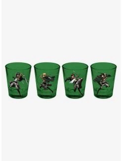 Boxlunch Attack On Titan Mini Glass Set