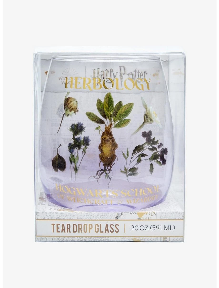 Boxlunch Harry Potter Herbology Wine Glass 2 Boxlunch Harry Potter Herbology Wine Glass - Image 2
