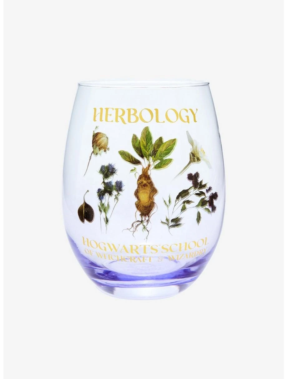 Boxlunch Harry Potter Herbology Wine Glass 1 Boxlunch Harry Potter Herbology Wine Glass