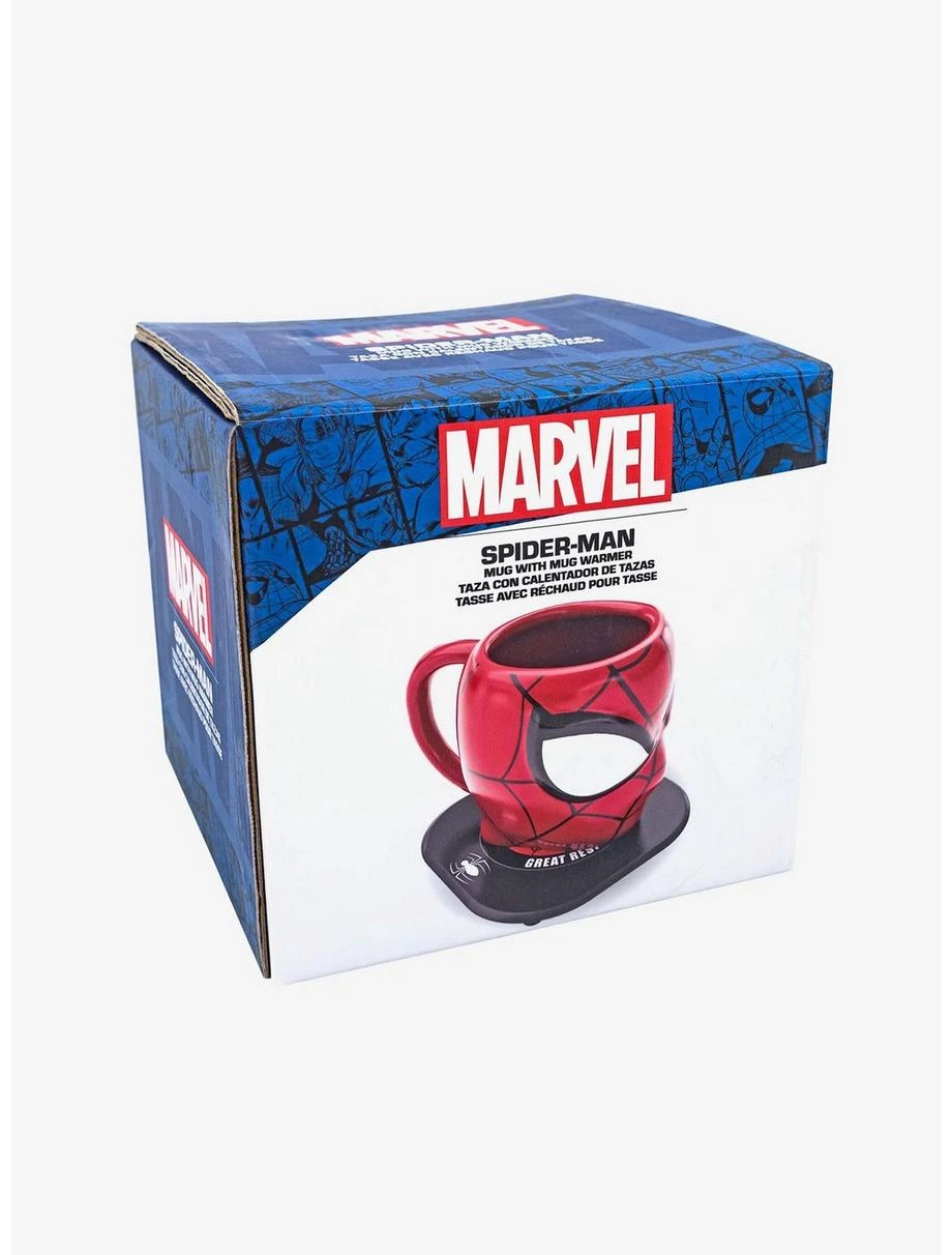 Boxlunch Marvel Spider-Man Uncanny Brands Mug Warmer With Spidey Molded Mug Auto Shut On/Off 6 Boxlunch Marvel Spider-Man Uncanny Brands Mug Warmer With Spidey Molded Mug Auto Shut On/Off - Image 6