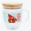 InuYasha Character Portrait Glass Mug With Lid - BoxLunch Exclusive
