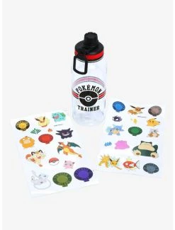 Boxlunch Pokémon Trainer Water Bottle With Stickers