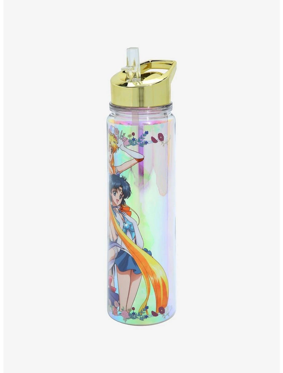 Boxlunch Pretty Guardian Sailor Moon Sailor Guardians Group Portrait Iridescent Water Bottle - Image 3