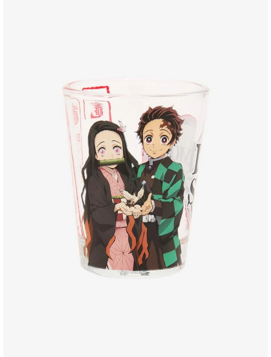 Boxlunch Demon Slayer: Kimetsu No Yaiba Kamado Siblings Mini Glass - Image 2