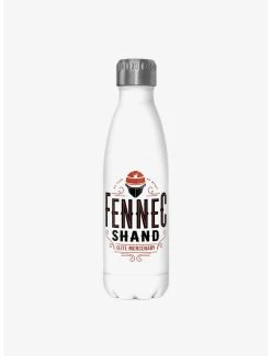 Boxlunch Star Wars The Book Of Boba Fett Fennec Shand Elite Mercenary White Stainless Steel Water Bottle