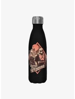Boxlunch Star Wars The Book Of Boba Fett Greeting From Tatooine Black Stainless Steel Water Bottle
