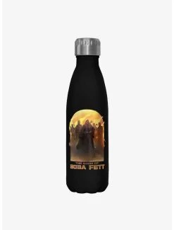 Boxlunch Star Wars The Book Of Boba Fett Leading By Example Black Stainless Steel Water Bottle