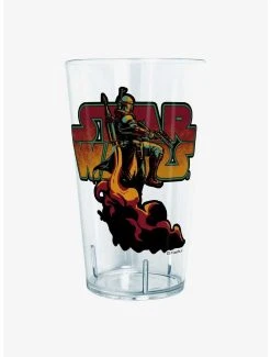 Boxlunch Star Wars The Book Of Boba Fett Logo Fett Pint Glass