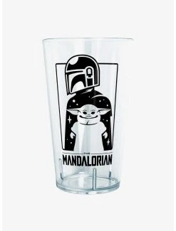 Boxlunch Star Wars The Mandalorian Cute Silhouette Pint Glass