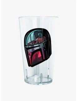 Boxlunch Star Wars The Mandalorian Helmet Explanation Pint Glass