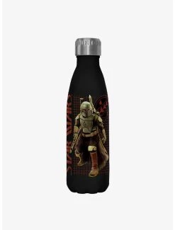 Boxlunch Star Wars The Book Of Boba Fett Off The Grid Black Stainless Steel Water Bottle