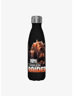 Boxlunch Star Wars The Book Of Boba Fett Outlaw Hunter Black Stainless Steel Water Bottle